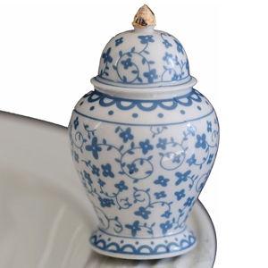 Nora Fleming Hand-Painted Mini: ginger jar (blue/white jar)