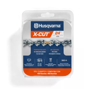 Husqvarna 24 in. X-Cut S83G Chainsaw Chain, 3/8 in. Pitch, 0.050 in. Gauge, 84 Drive Links at Tractor Supply Co