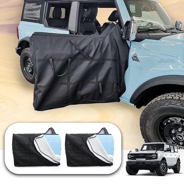 NITOYO Car Door Storage Bags for Ford Bronco 2021 2022 2023 Door Organizer Bag Driver and Passenger Doors Panels Bag,Bronco Accessories Interior (2 pack for front door)