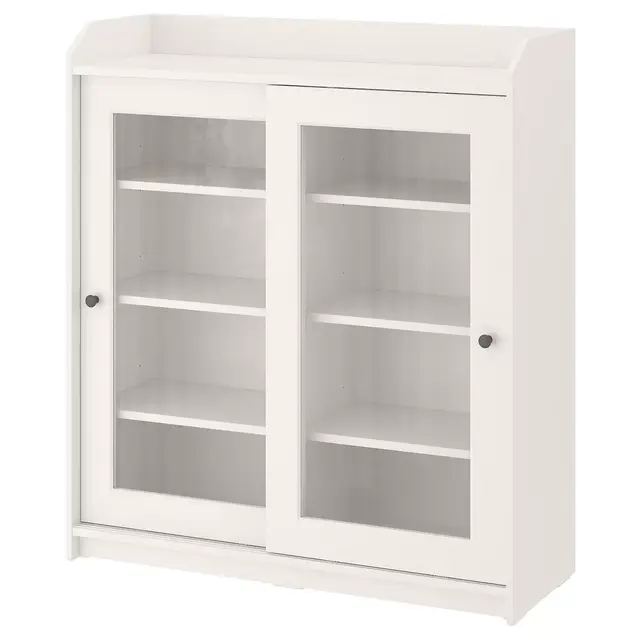 White - HAUGAGlass-door cabinet, white41 3/8x45 5/8 "