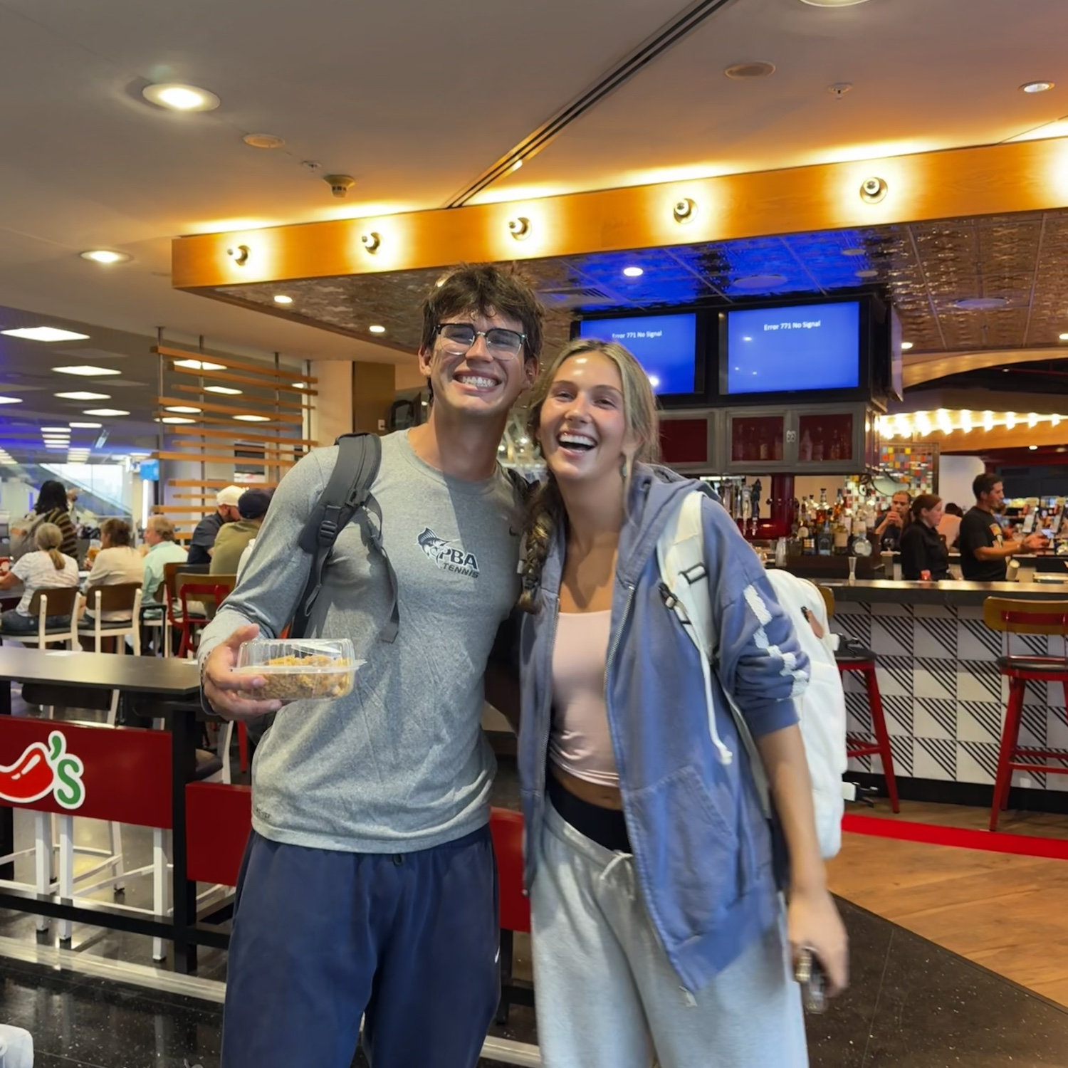 At the airport preparing for our week long roadtrip down coast of Oregon , sleeping each night in a new campsite learning how to rough it for our second ever solo trip!