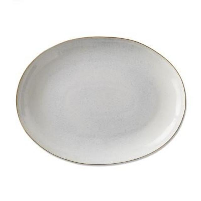 Drip Glaze Platter, White