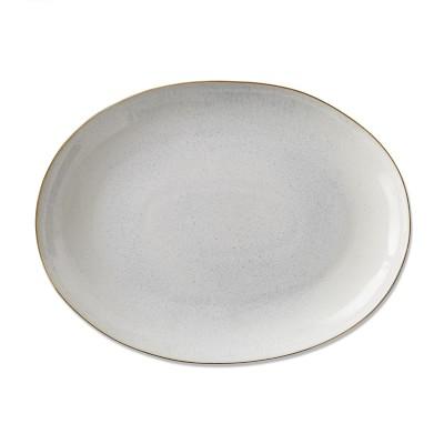 Drip Glaze Platter, White