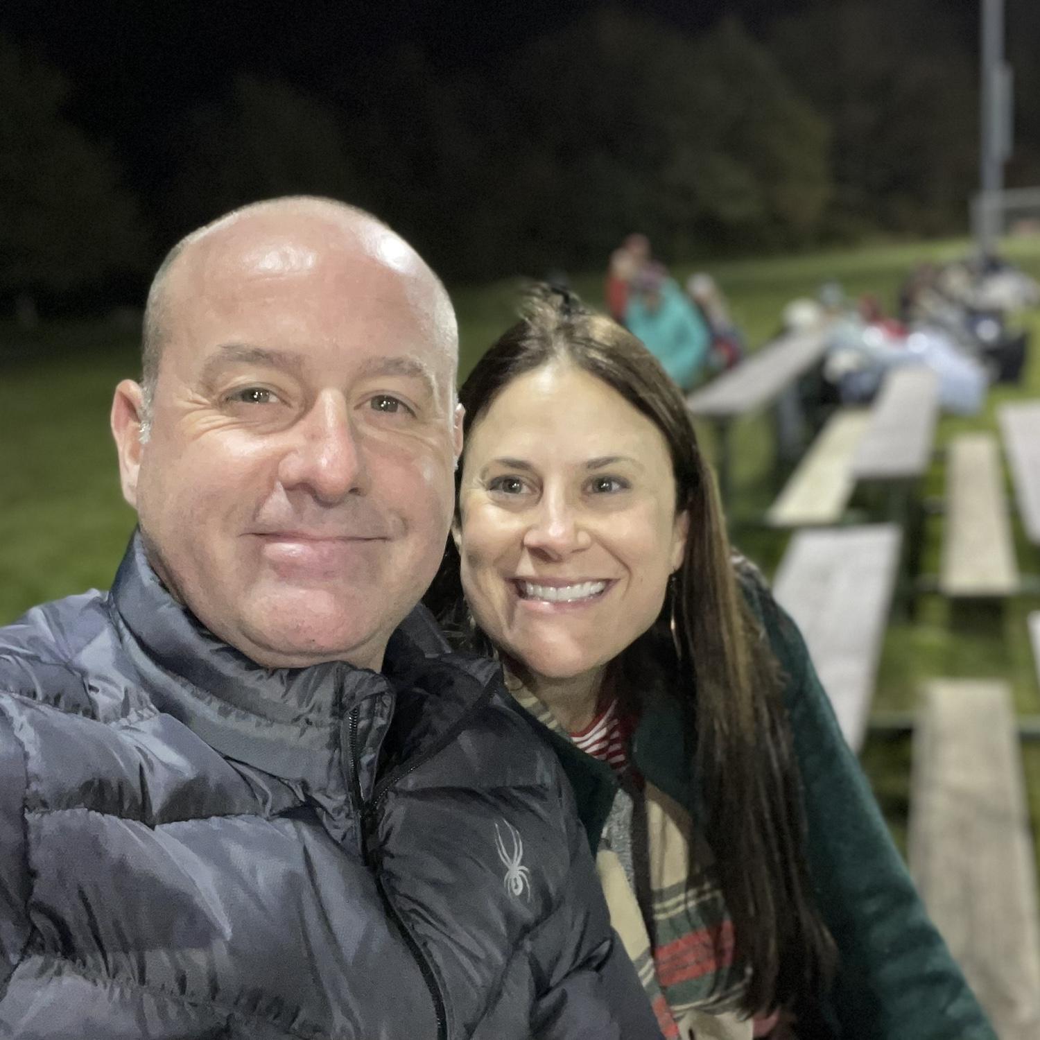 First date with the family & first pic - at Grant’s baseball game, which was Darren’s first baseball game!