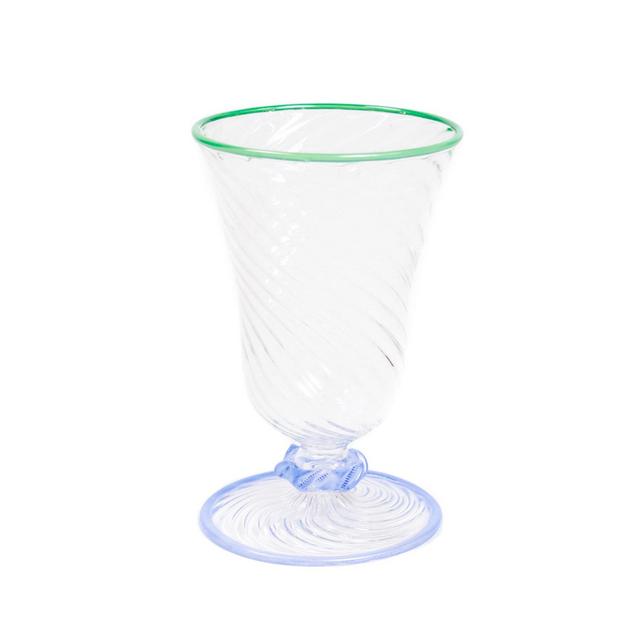 Glass Goblet, Blue x Green