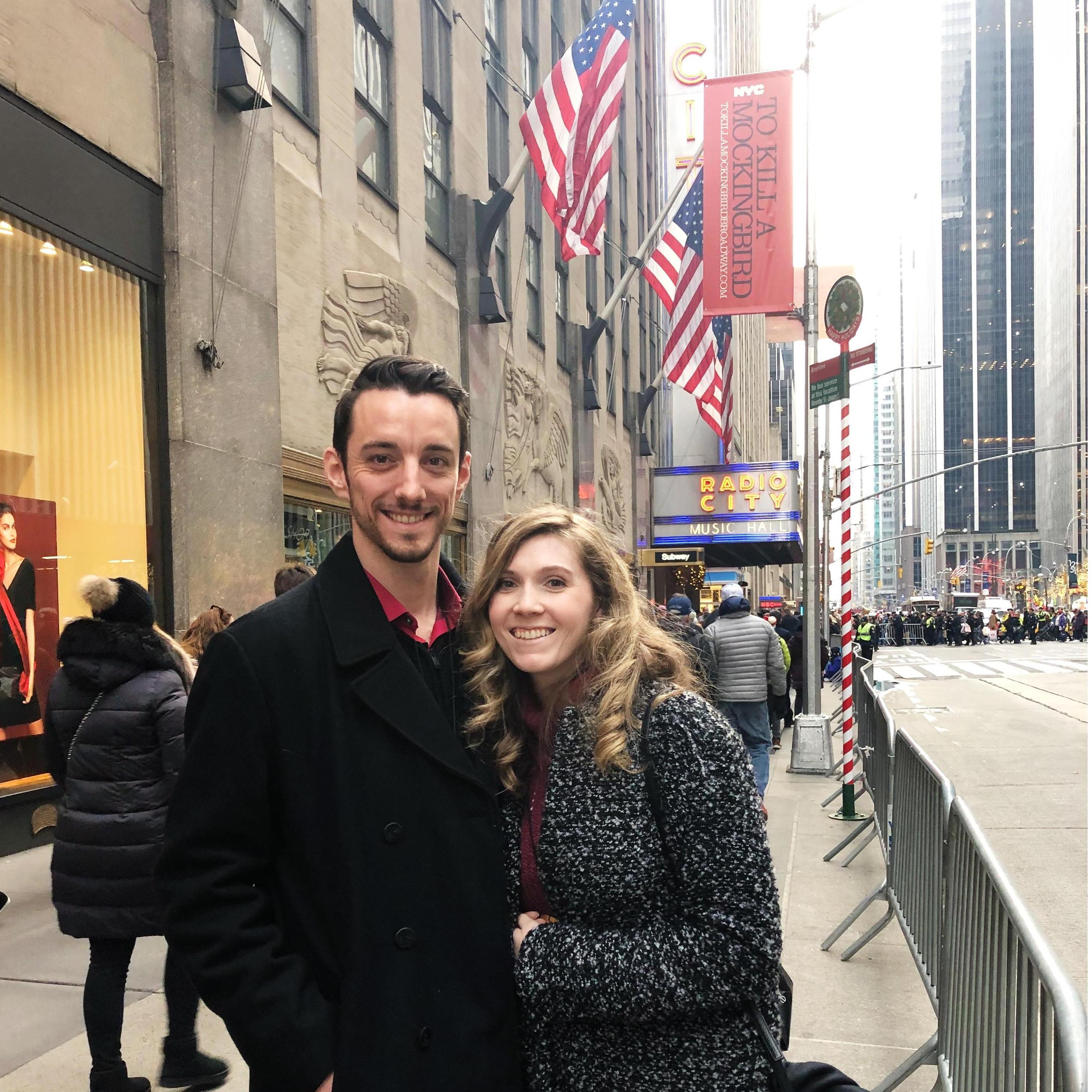 Kaitlyn showed Brian what a NYC Christmas looked like with ice skating in Central Park, visiting the tree at Rockefeller Center and seeing the Christmas Spectacular at Radio City Music Hall.