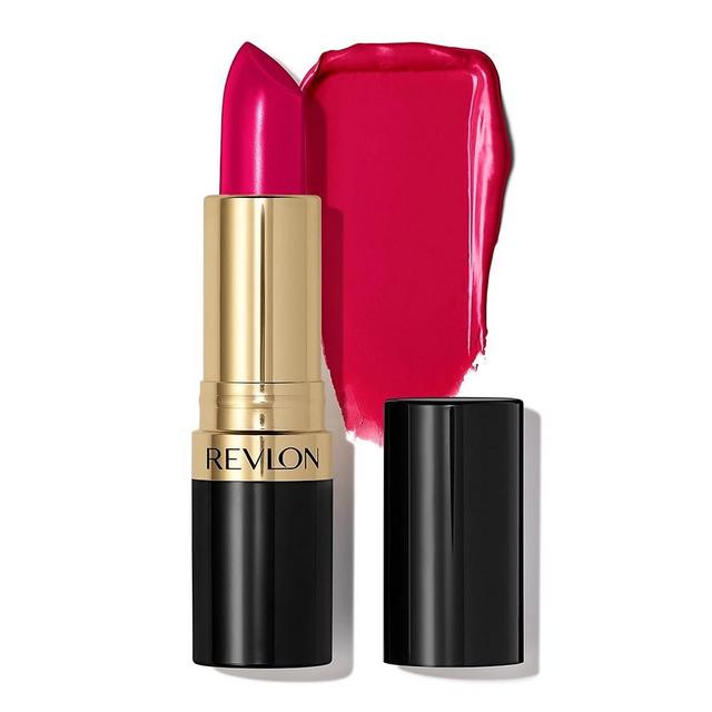 Revlon Super Lustrous Lipstick, High Impact Lipcolor with Moisturizing Creamy Formula, Infused with Vitamin E and Avocado Oil in Reds & Corals, Cherries In The Snow (440) 0.15 oz
