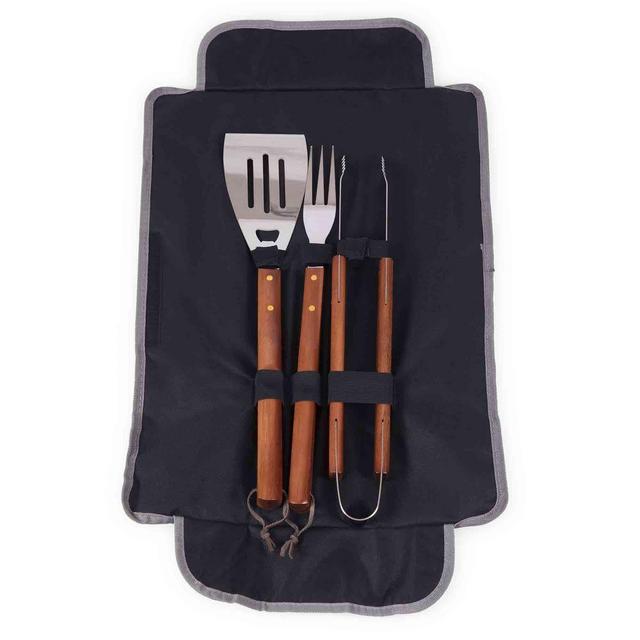 Oniva Tote Bag With 3-Piece BBQ Tools, Black