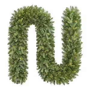 9 ft. Grand Duchess Twinkling Balsam Fir LED Pre-Lit Artificial Christmas Garland G1
