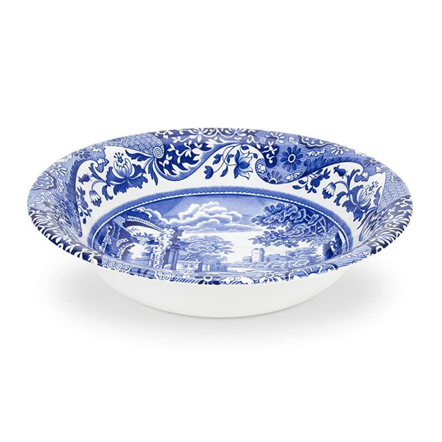 Spode Blue Italian Ascot Cereal Bowls - Set of 4