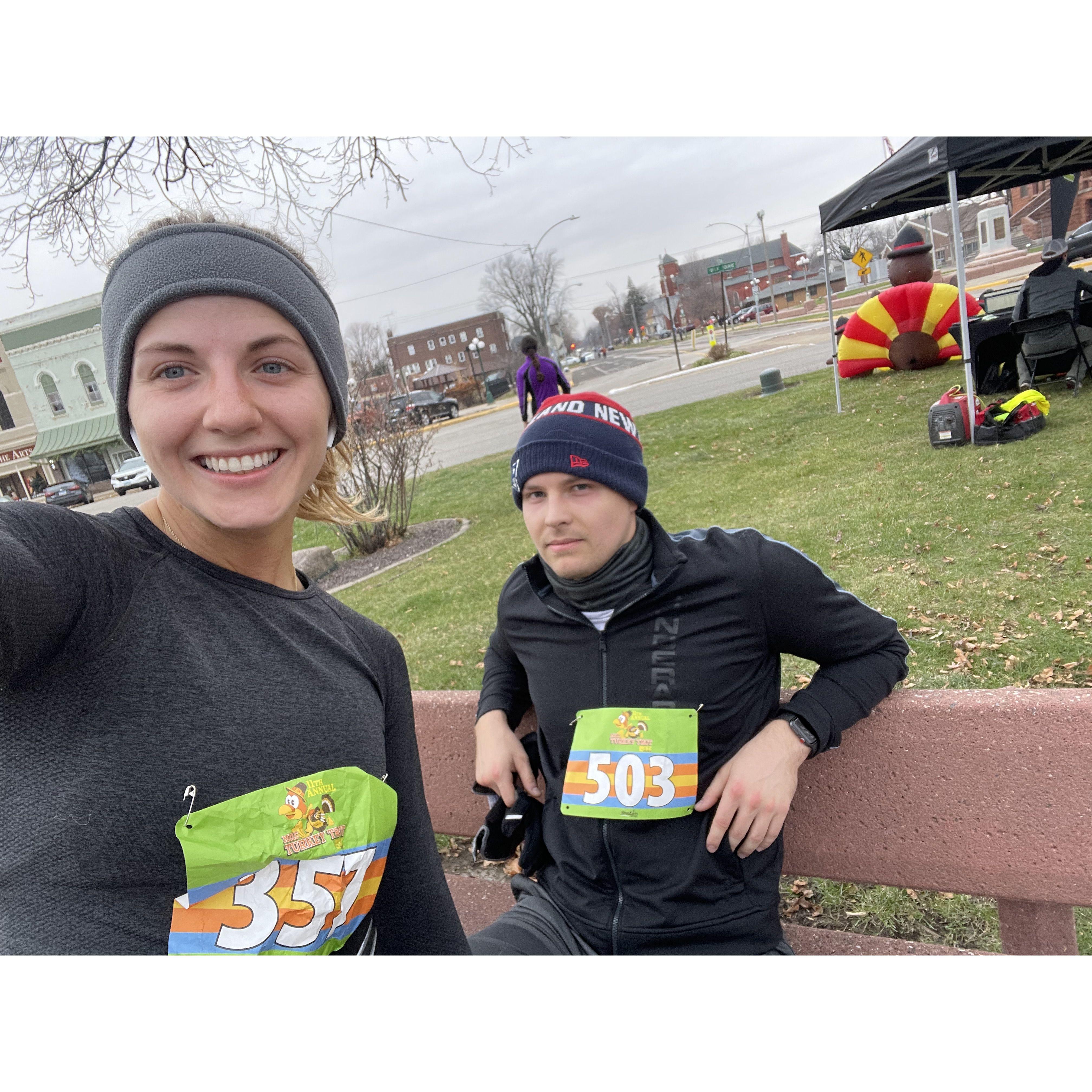 Justin isn't thrilled that he is marrying into a "Turkey Trot on Thanksgiving" family...