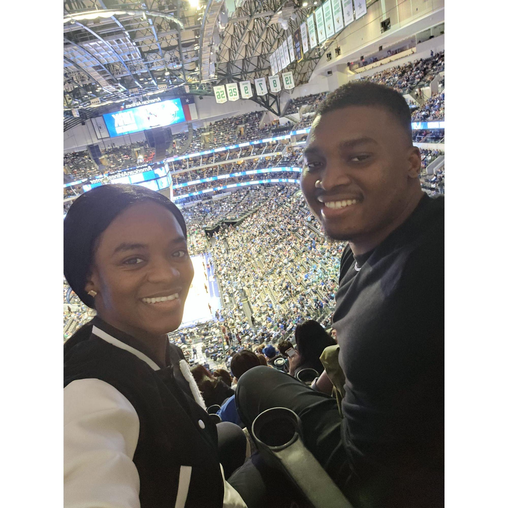 Cheering on our local team!