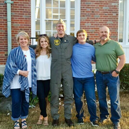 Zach's first flight suit Friday in Pensacola, FL