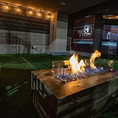 Reserved patio outside of the reserved private room