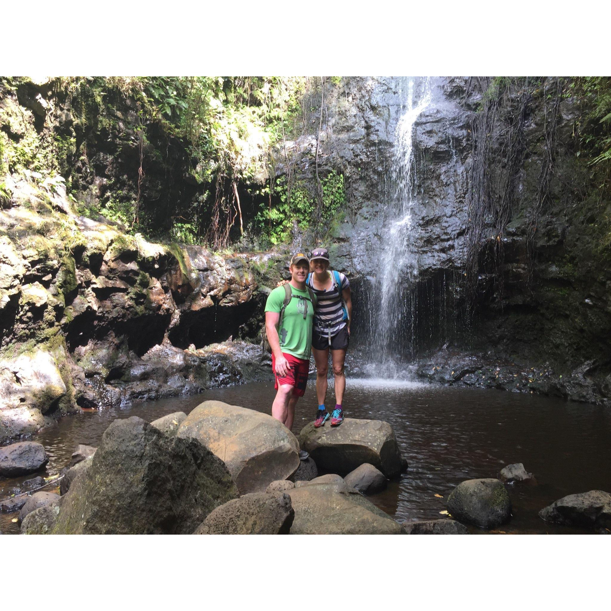 Our first big trip together was to Hawaii to meet Tom's new nephew, Orion. We had a great time with family and exploring new hikes,