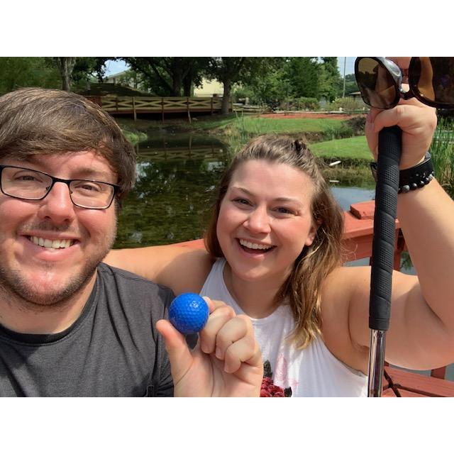 To this day, Ben continues his mini-golf winning streak