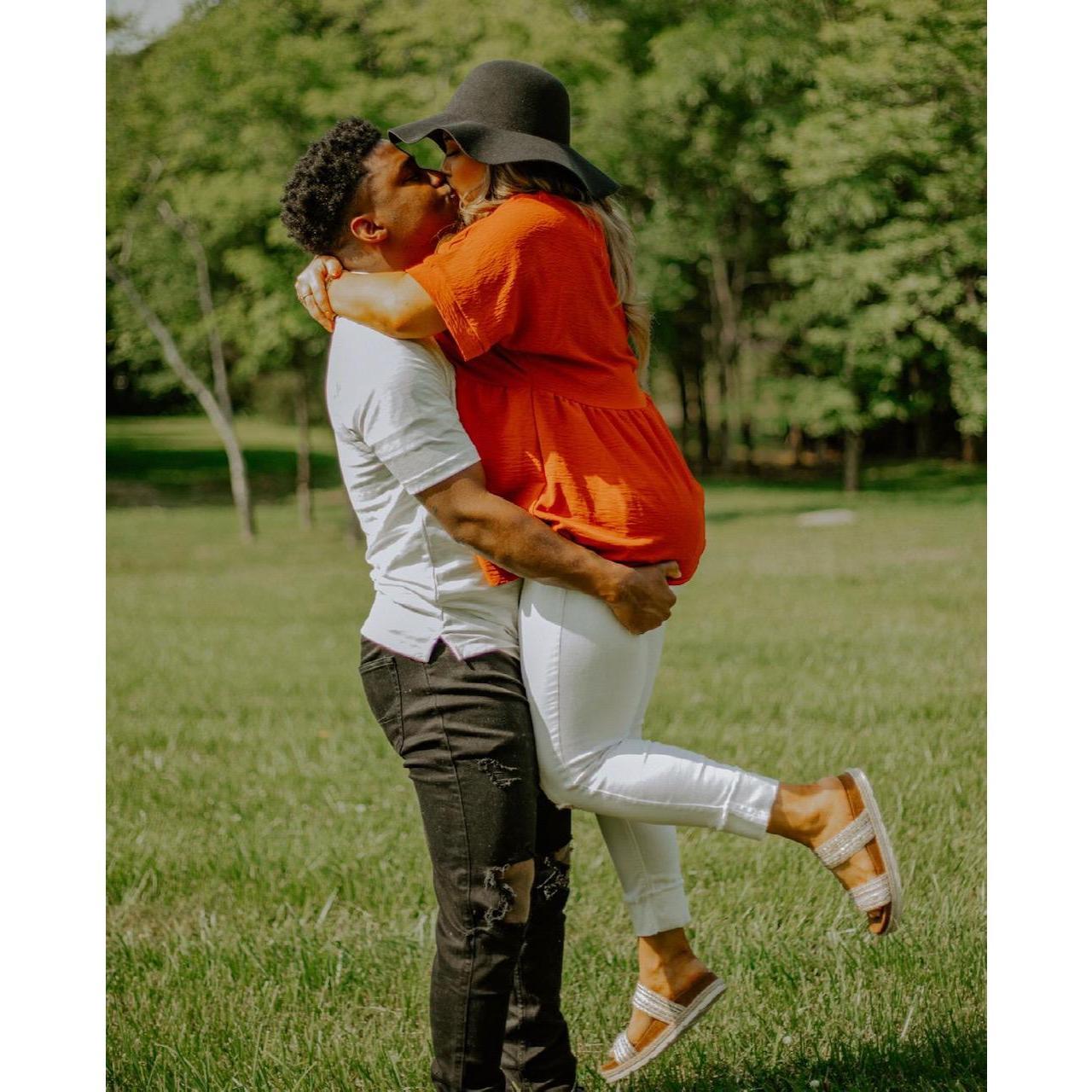 We took our engagement photos.