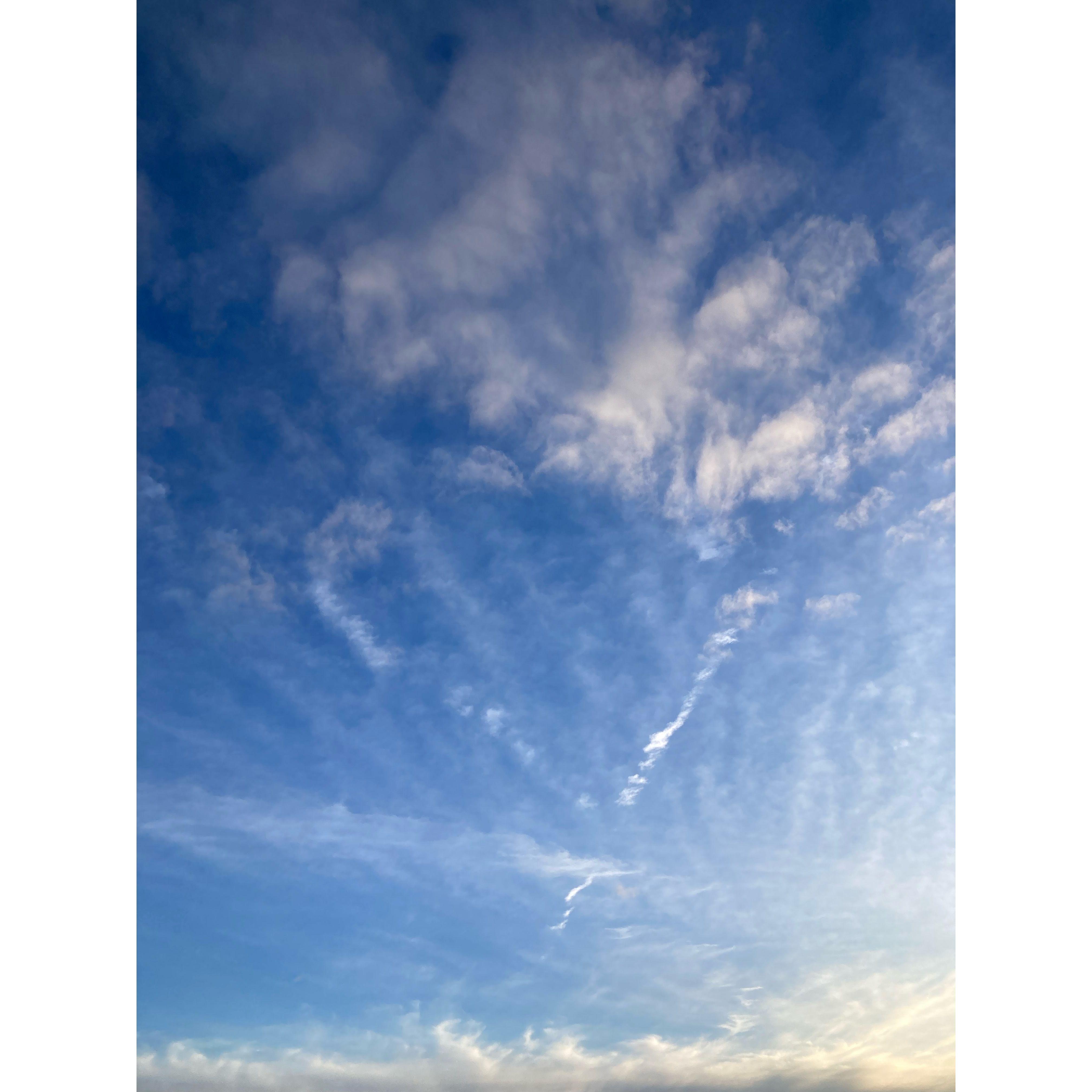 A heart in the clouds