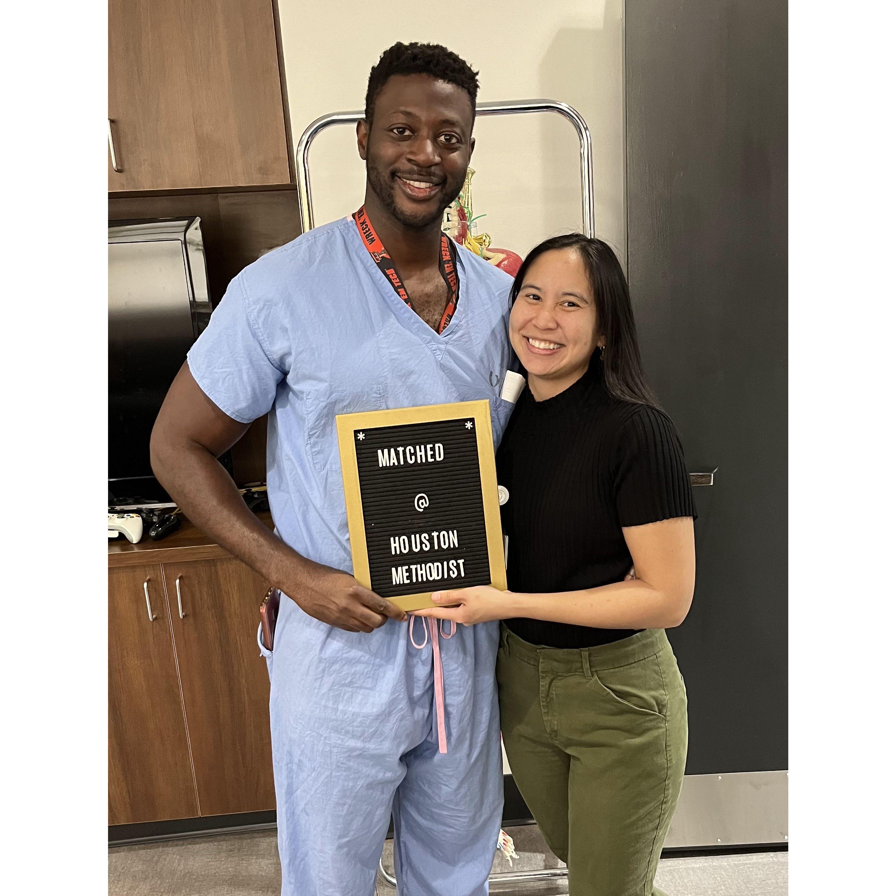 Chibuzo's ortho fellowship match day