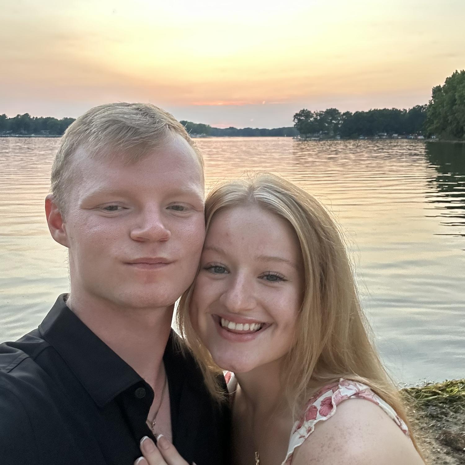 Beautiful sunset at the Pines