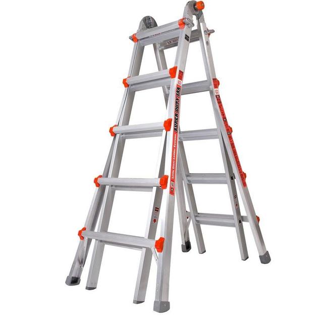 Super Duty 22 ft. Aluminum Multi-Position Ladder with 375 lb. Load Capacity Type IAA Duty Rating