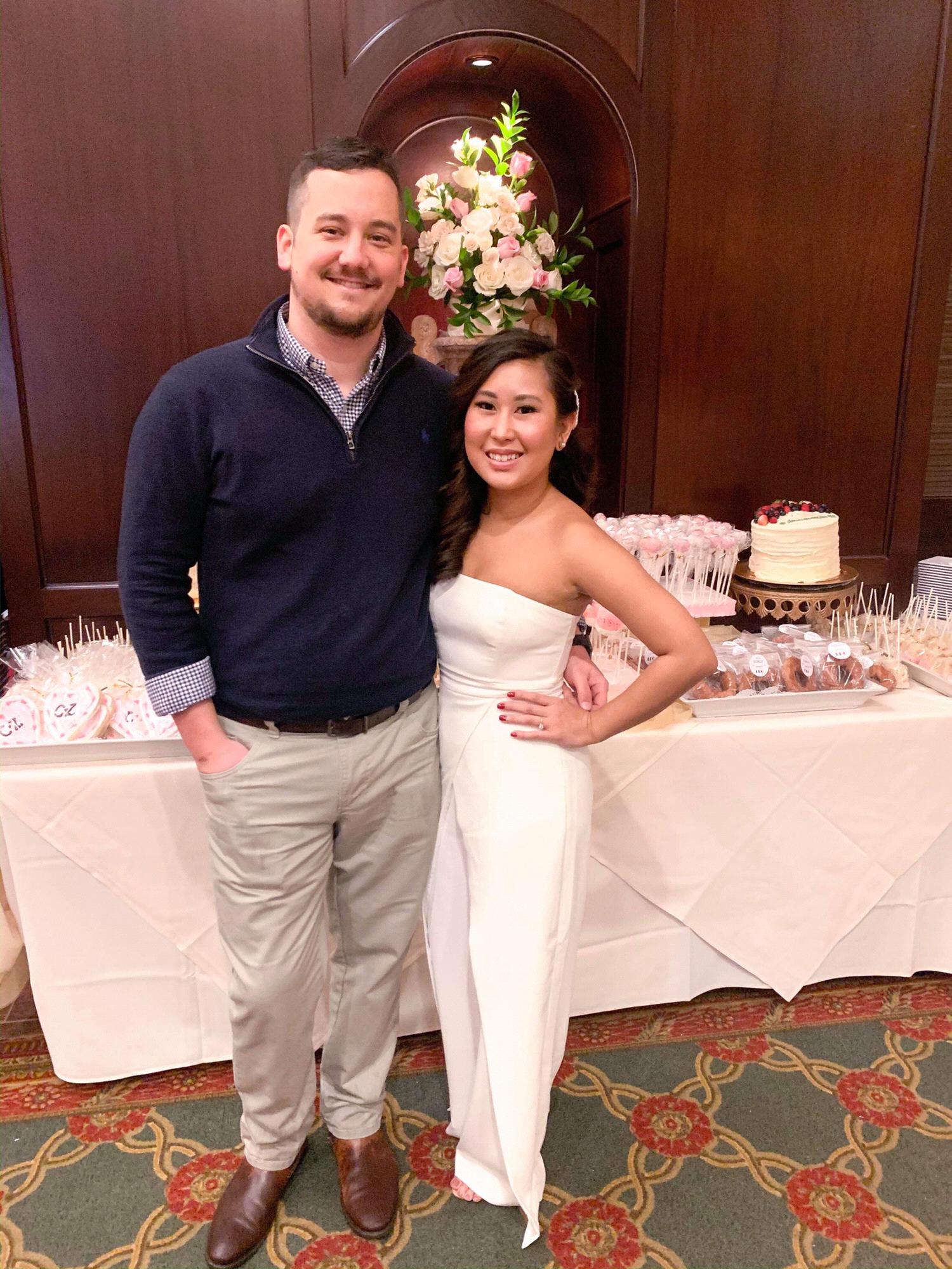 Mom and dad hosted our engagement party at the Boone Center (location of our 1st date). There was good food, lots of homemade treats, and all our favorite faces were present.