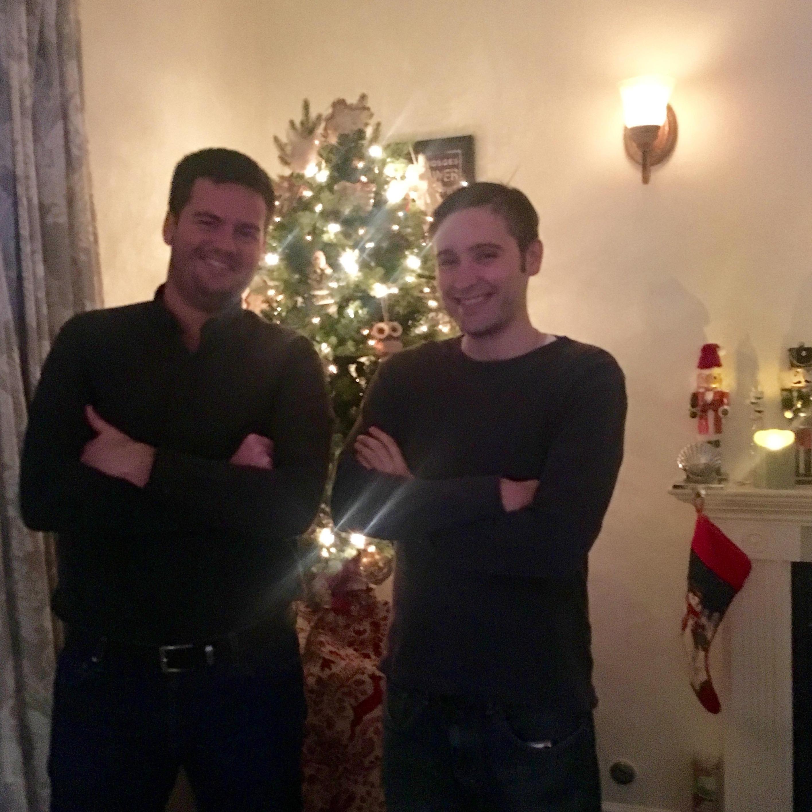 Ryan and the Mad Russian (Alex) at Ryan's family's Christmas party