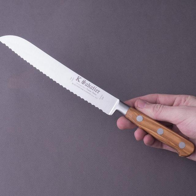 K Sabatier - 8" Bread Knife - Olive Wood