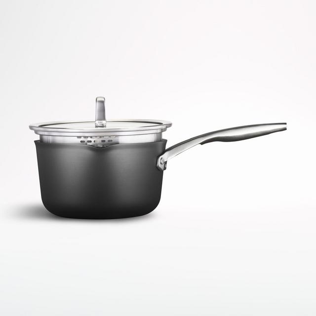 Calphalon ® Premier Non-Stick 3.5-Qt. Saucepan with Pour and Strain Lid