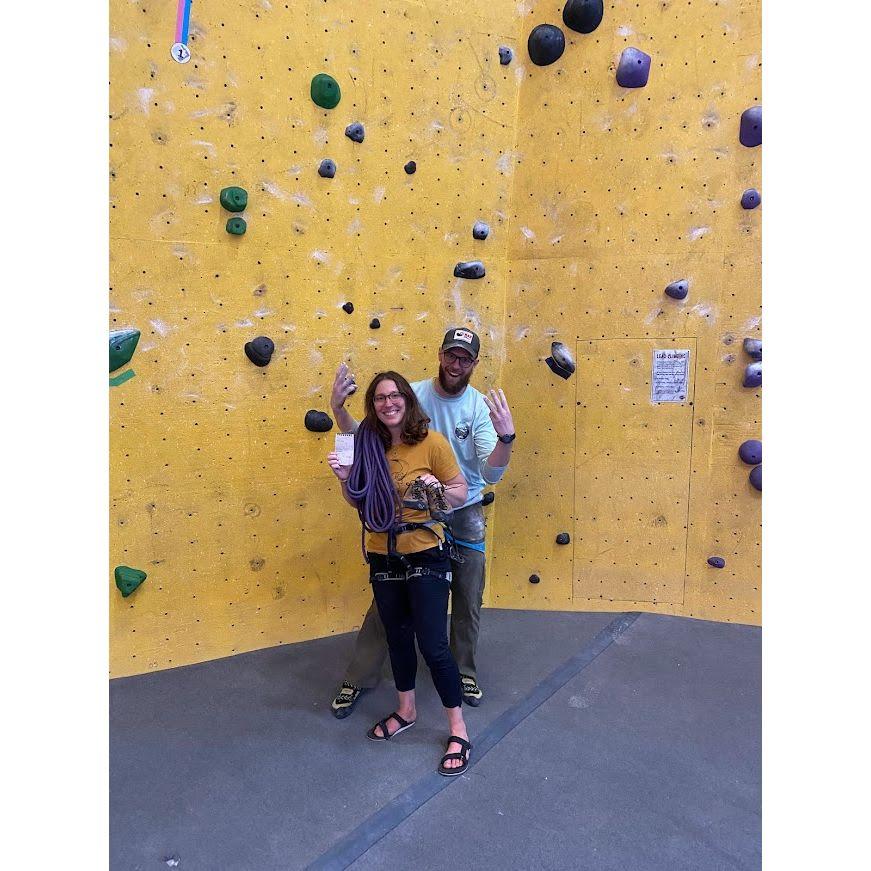 Allie's 33rd birthday at Planet Rock, they both climbed 33 routes!