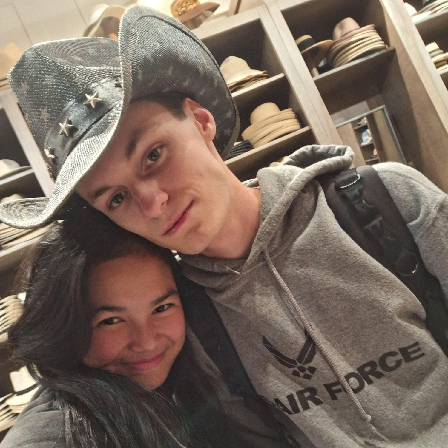 Genuinely loved this picture of him with every part of my heart. It was when I first spotted the hat and knew we would have to come back and get it for him, not knowing we'd match in the future.