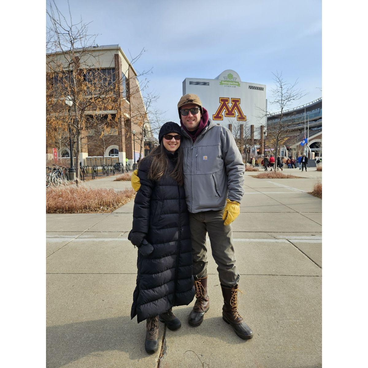 Before the Gopher football game