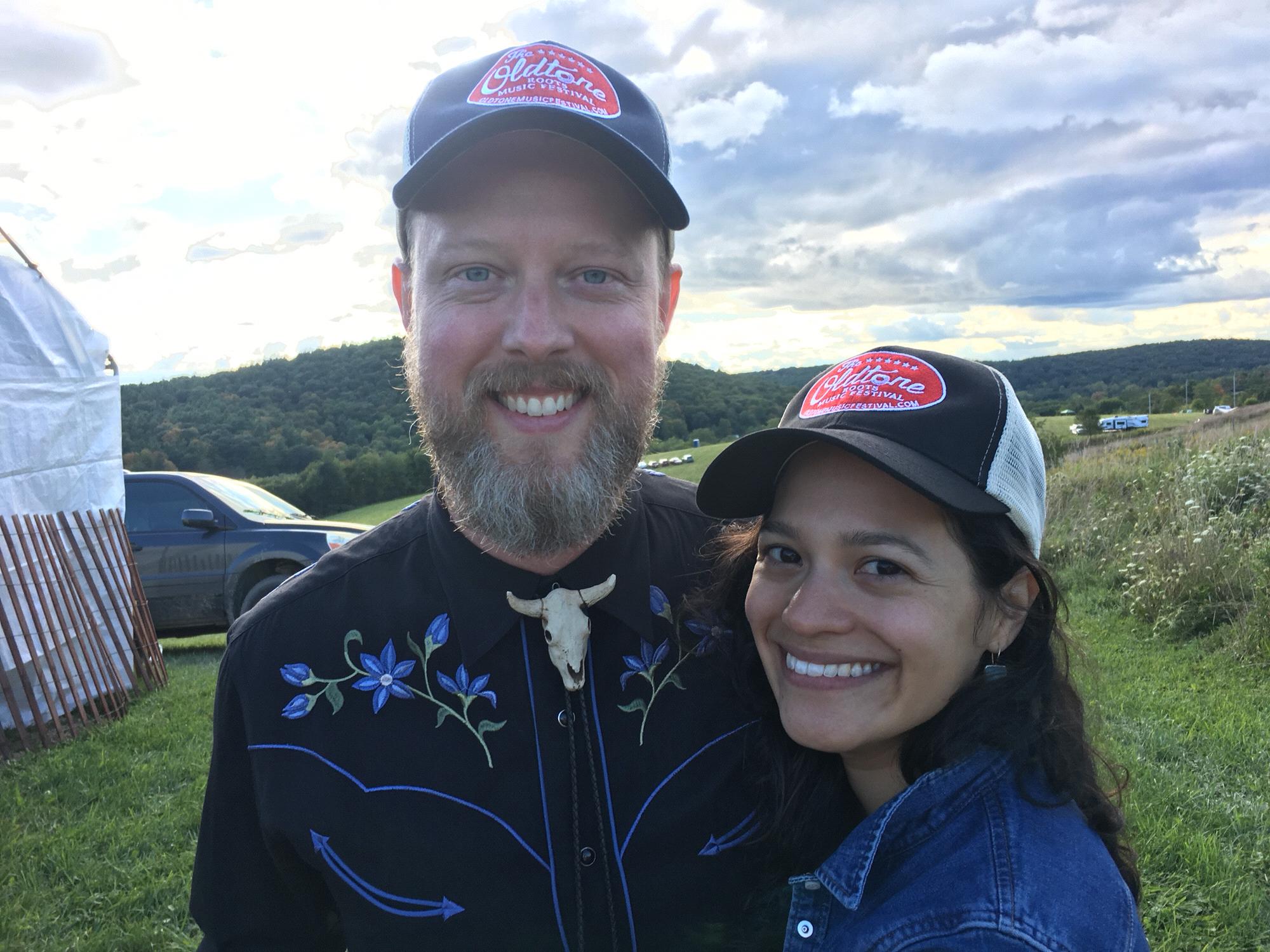 The Oldtone festival upstate where John begged Giancarla to Contra dance with him, she obliged.