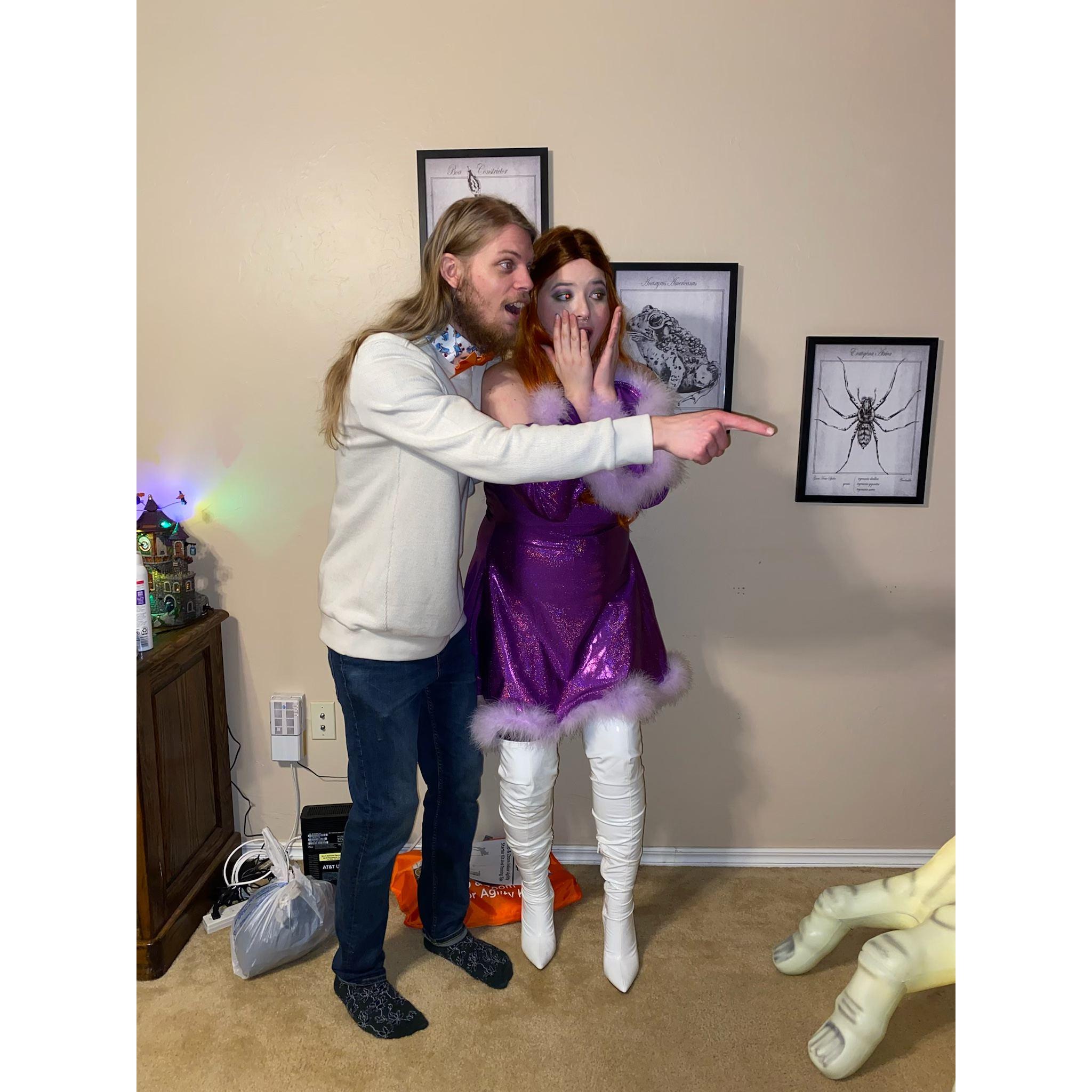 Halloween as Daphne and Fred