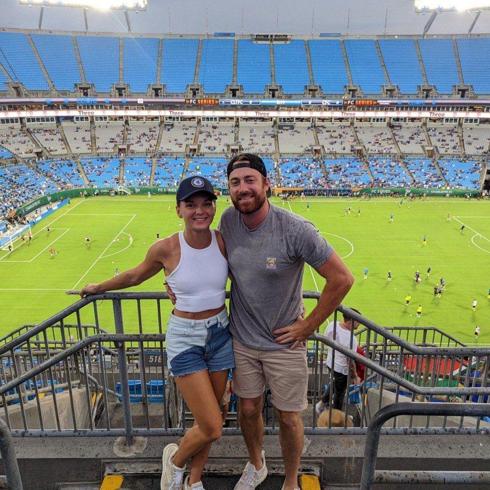 July 20,2022, Charlotte FC vs. Chelsea. This game was one of the reasons we went to our first date:)