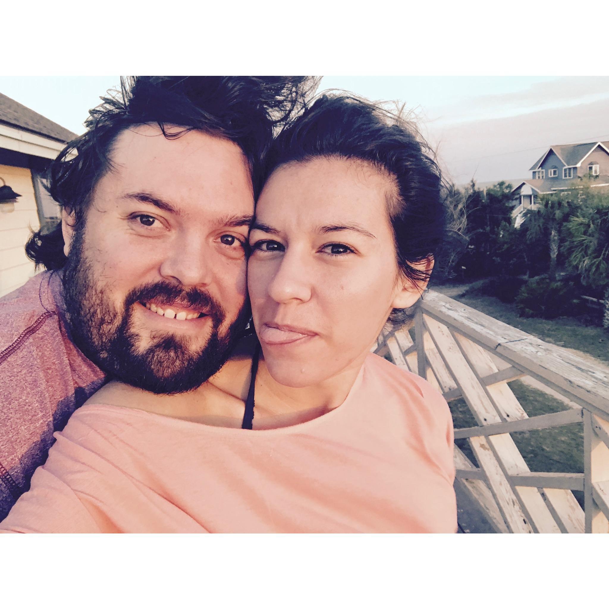 Edisto sunset and silly-ness = what we're all about!