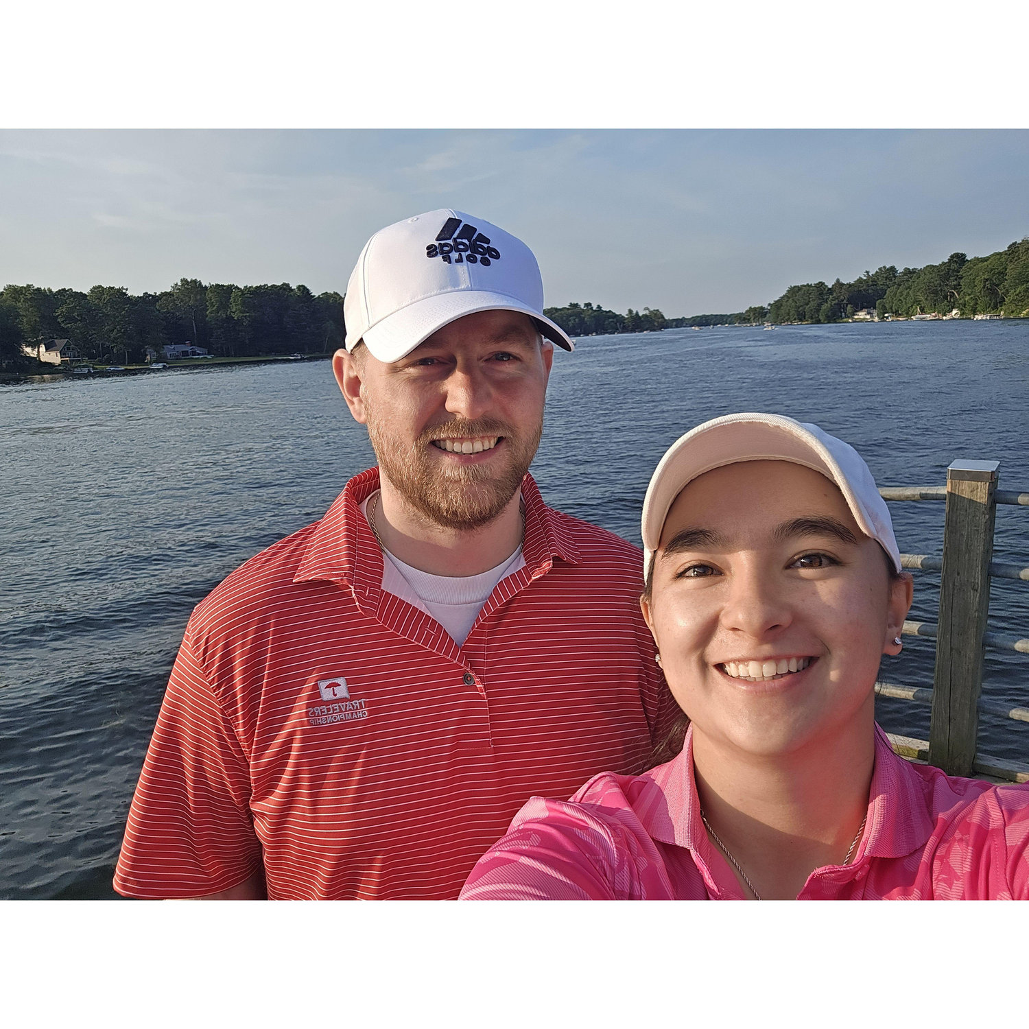 Pretty view after dinner and golf.