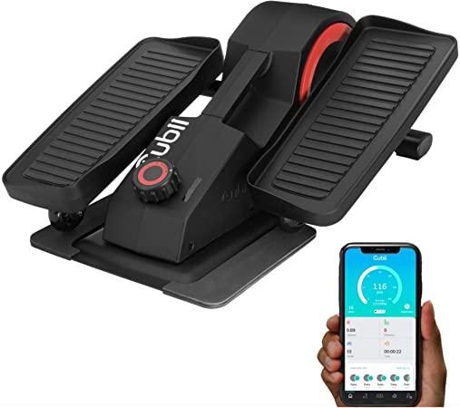 Cubii Pro Seated Under Desk Elliptical Machine for Home Workout, Pedal Bike Cycle Motion, Bluetooth sync Fitbit & Apple, Whisper Quiet, Compact Mini Exerciser w/Adjustable Resistance & LCD