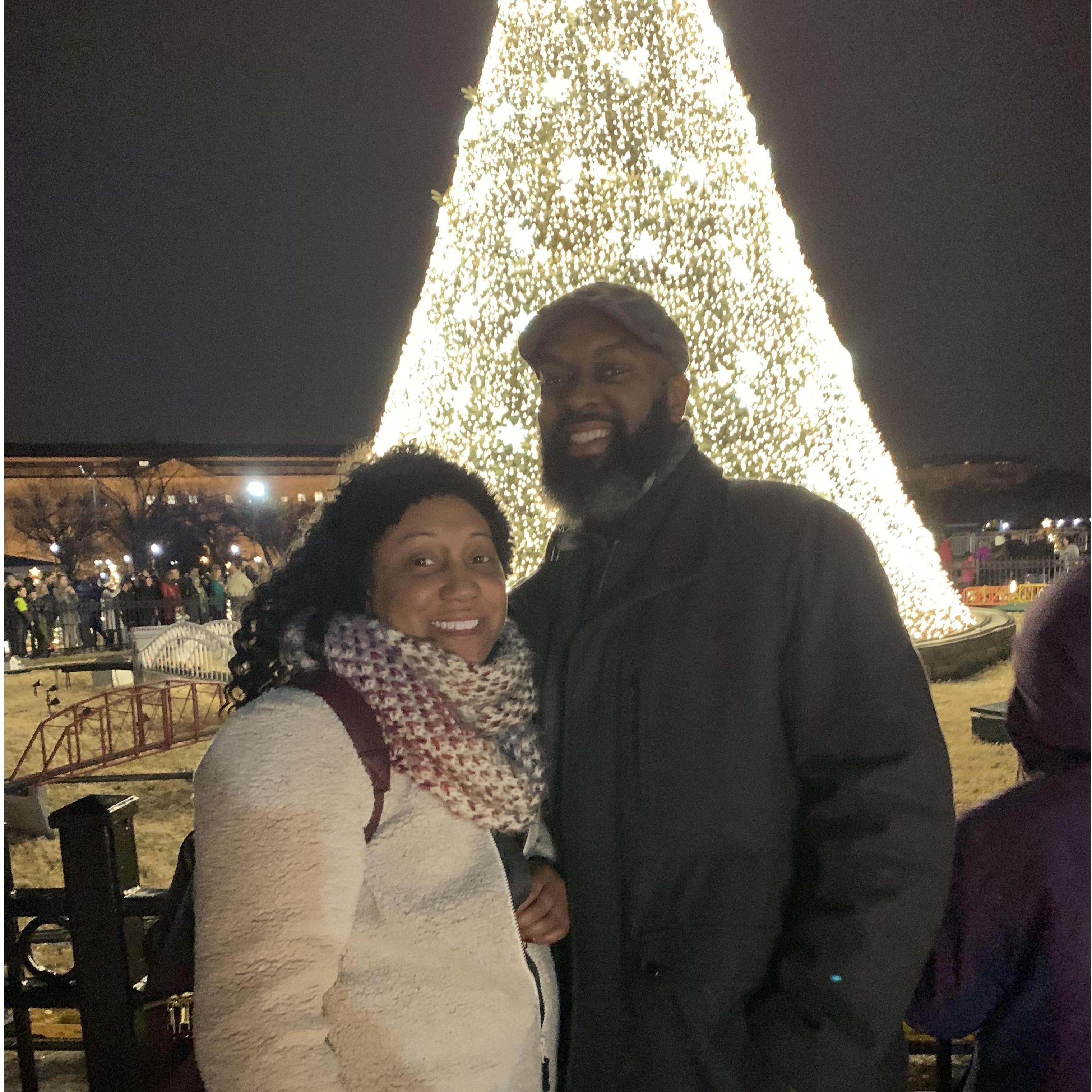 Our 1st Christmas together, downtown DC