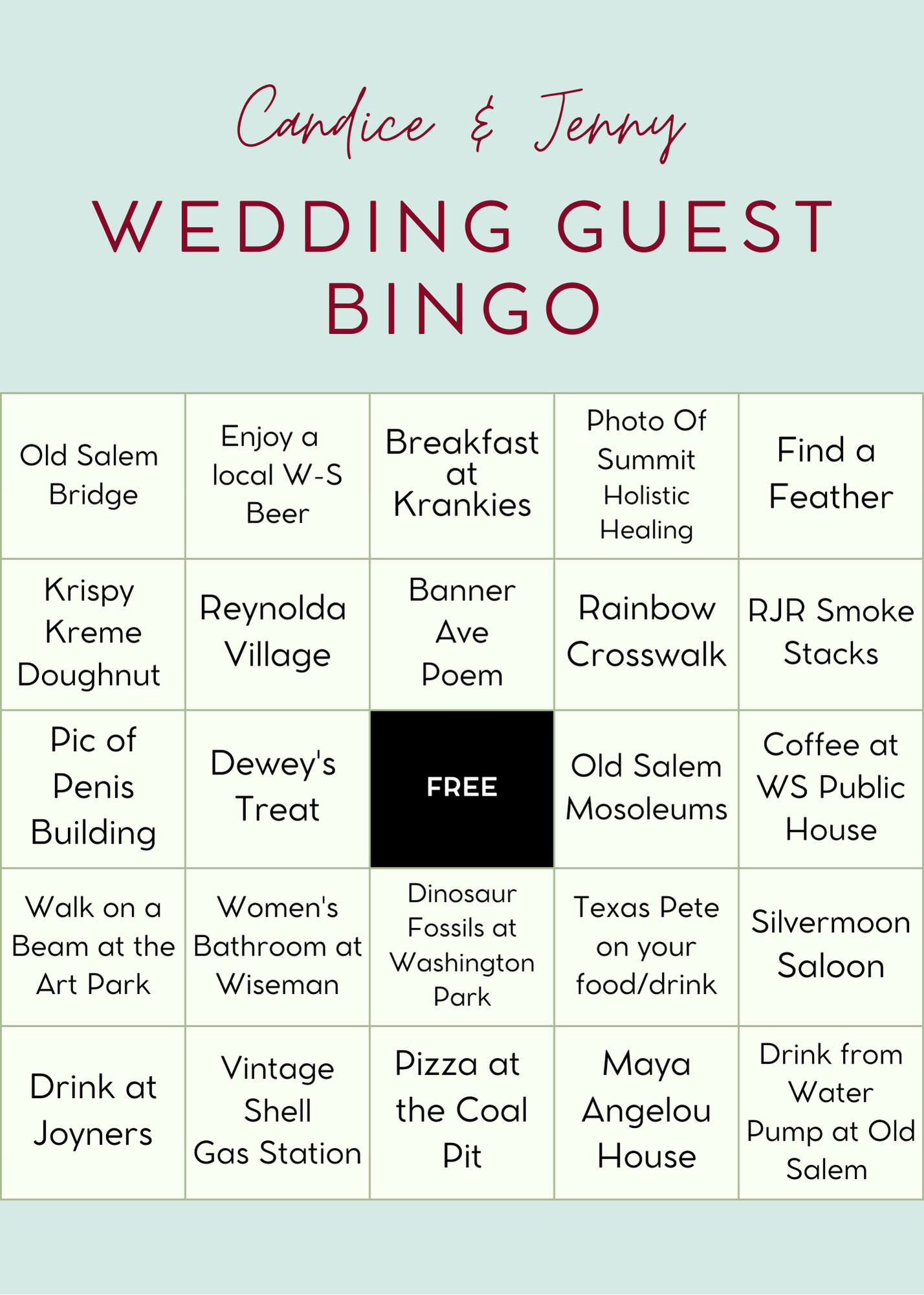 The Wedding Website of Jenny Pruitt and Candice Parsons