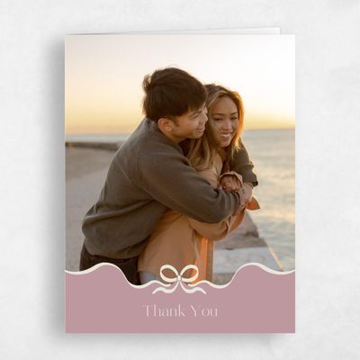 Pink Photo Wedding Thank You - Alba Photo