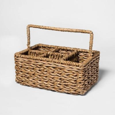 Chunky Seagrass Woven Utensil Caddy Beige - Threshold™