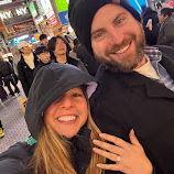 Osaka, Japan - Right after we got engaged