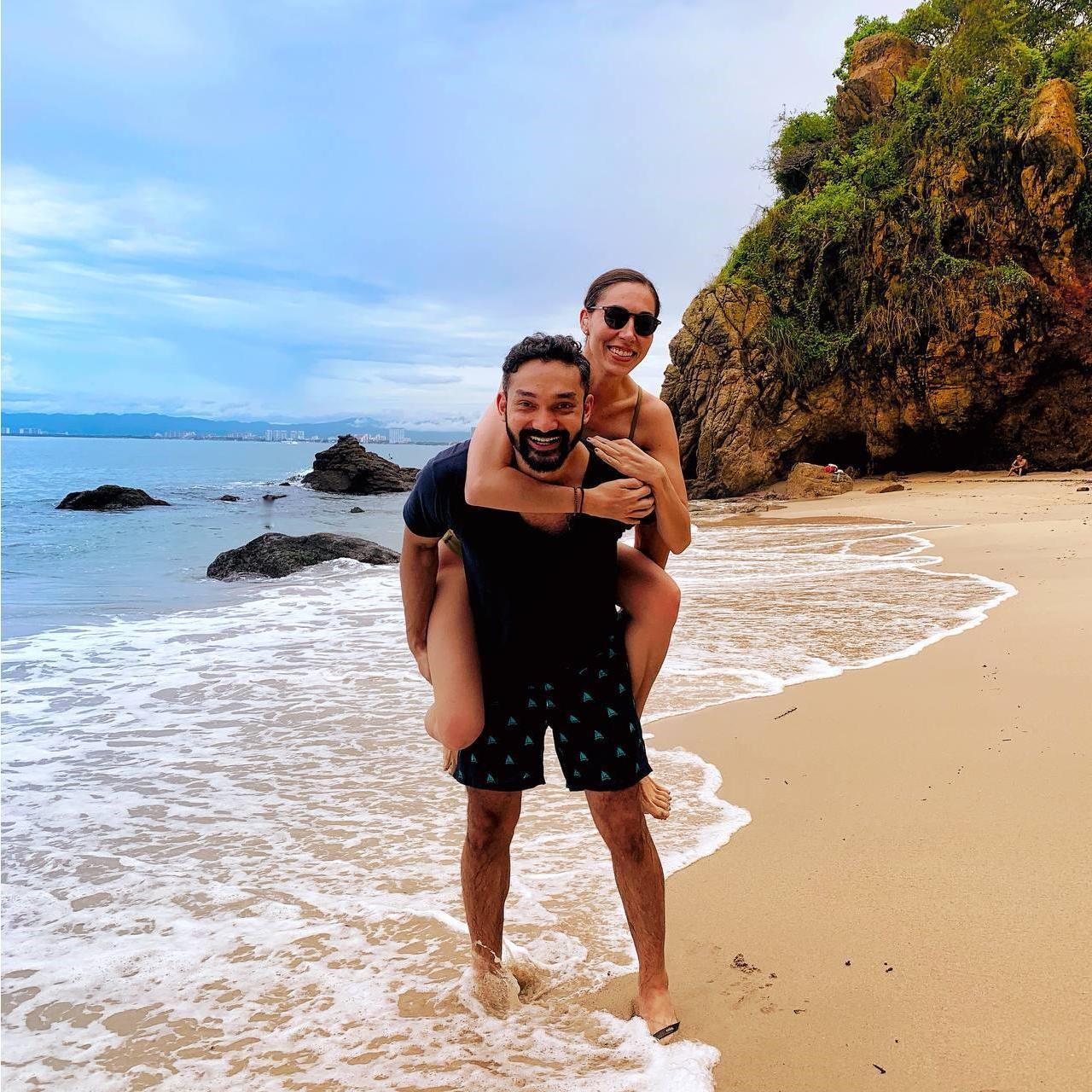 Enjoying a beach day at one of our favorite places, Puerto Vallarta.