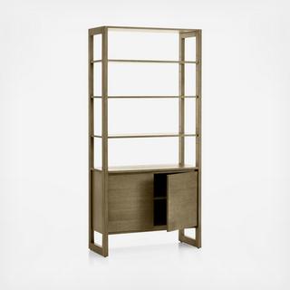 Prescott Wide Storage Bookcase