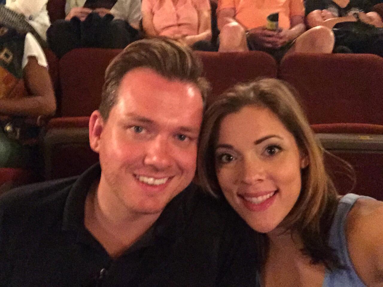 Dana and Kevin share a love of the theatre.