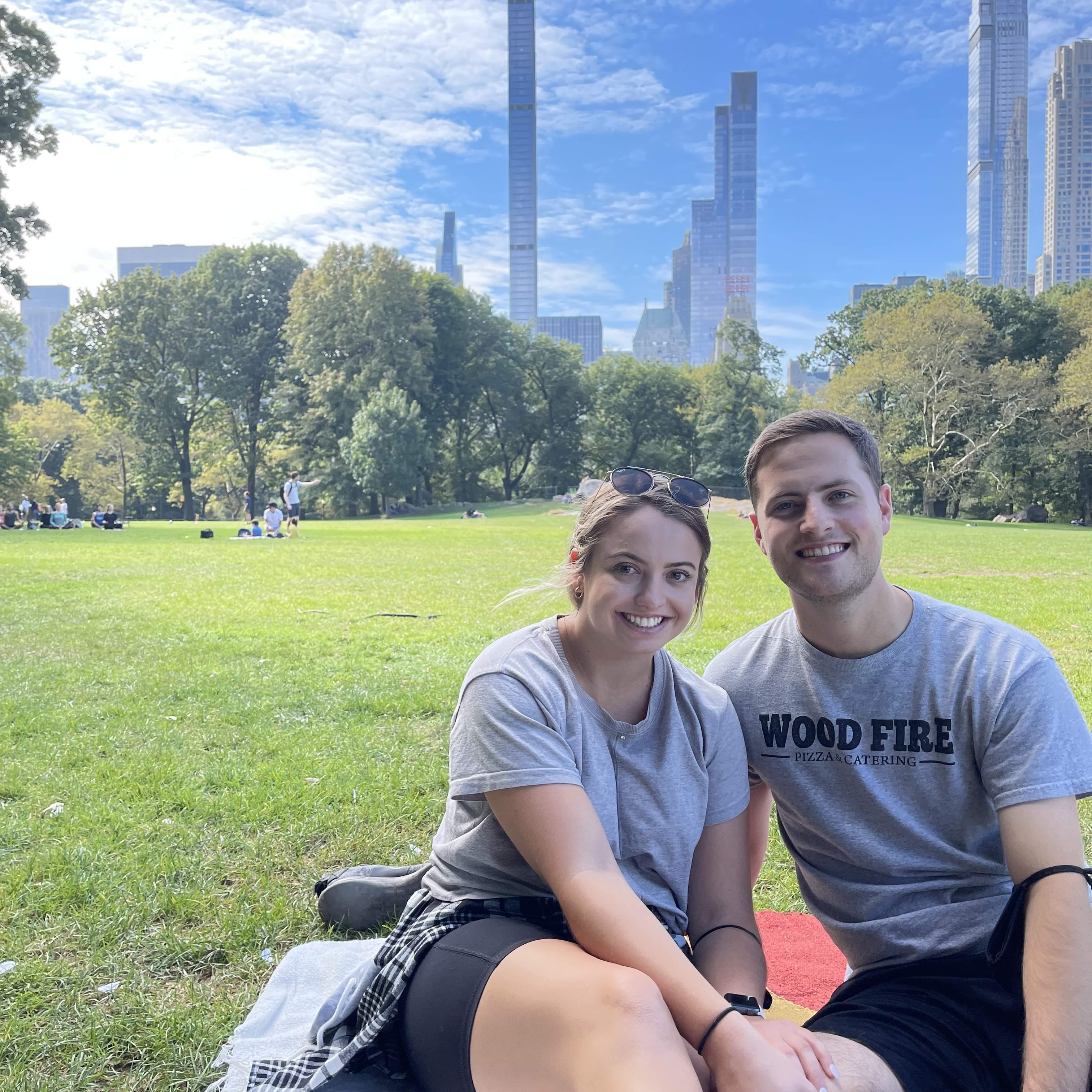 5 days before the engagement! In central park NYC. 10.3.21