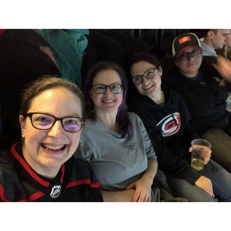At the Canes game!