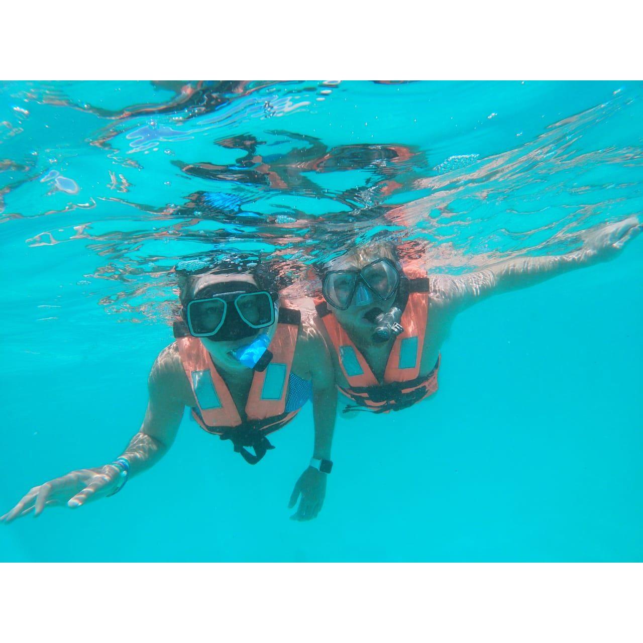 Snorkeling with sea turtles