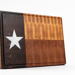Texas State Flag Chopping Block - RoseWood Block & Co